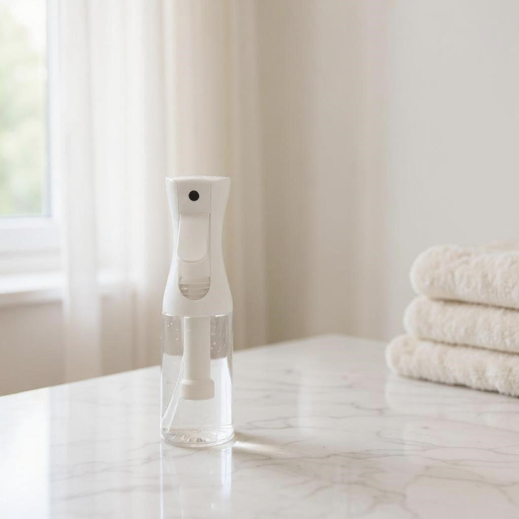 Aretii room spray 200ml clear bottle with continuous mist spray.