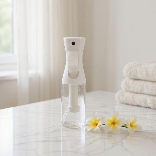 Aretii Coconut Frangipani room spray 200ml clear bottle with continuous mist spray.