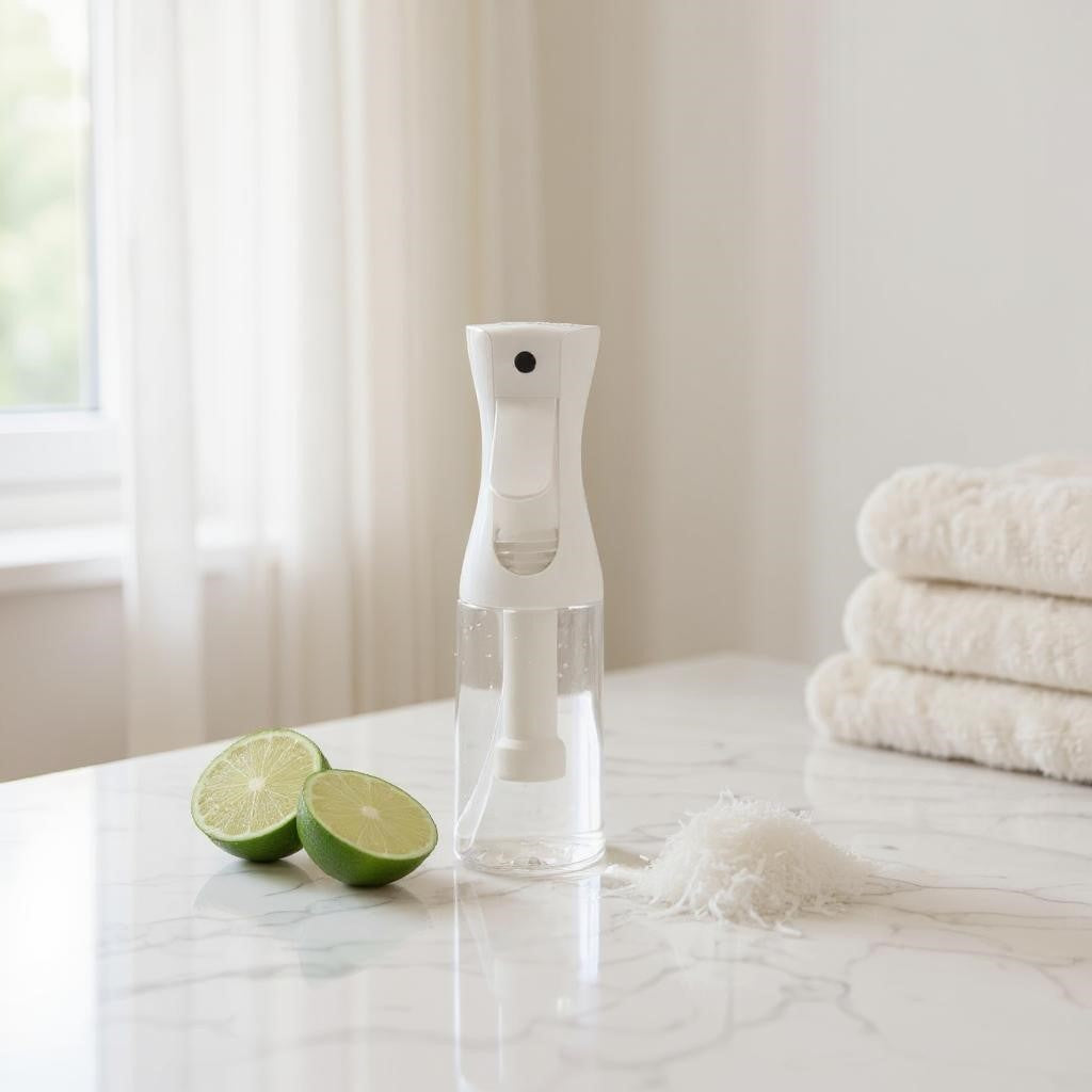 Aretii Coconut Lime room spray 200ml clear bottle with continuous mist spray.