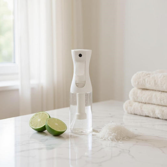 Aretii Coconut Lime room spray 200ml clear bottle with continuous mist spray.