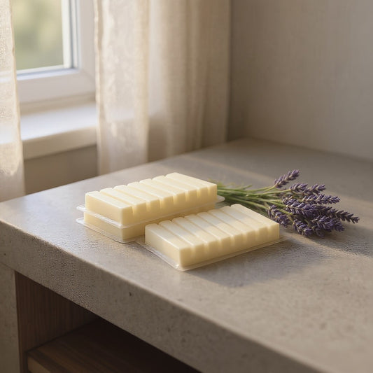 Aretii French Lavender wax melt strips 100g in clamshell pack.