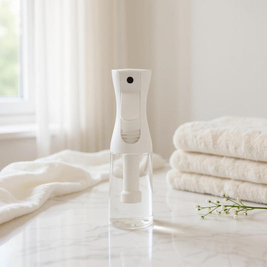 Aretii Fresh Linen room spray 200ml clear bottle with continuous mist spray.