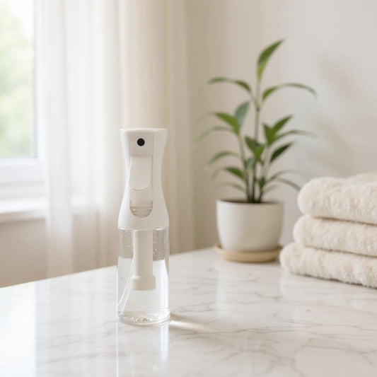 Aretii room spray 200ml clear bottle with continuous mist spray.