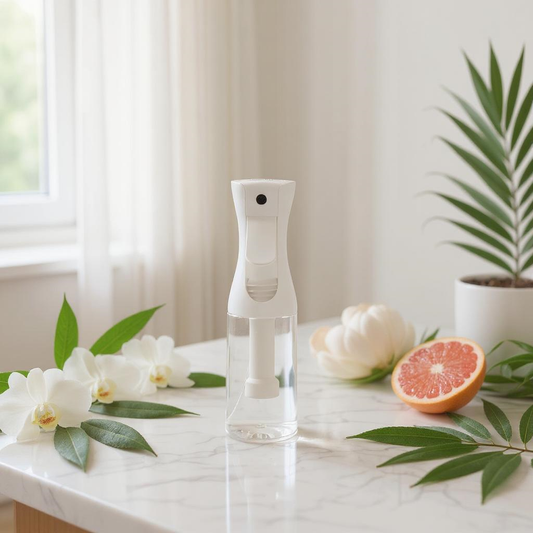 Aretii Tropical Breeze room spray 200ml clear bottle with continuous mist spray.